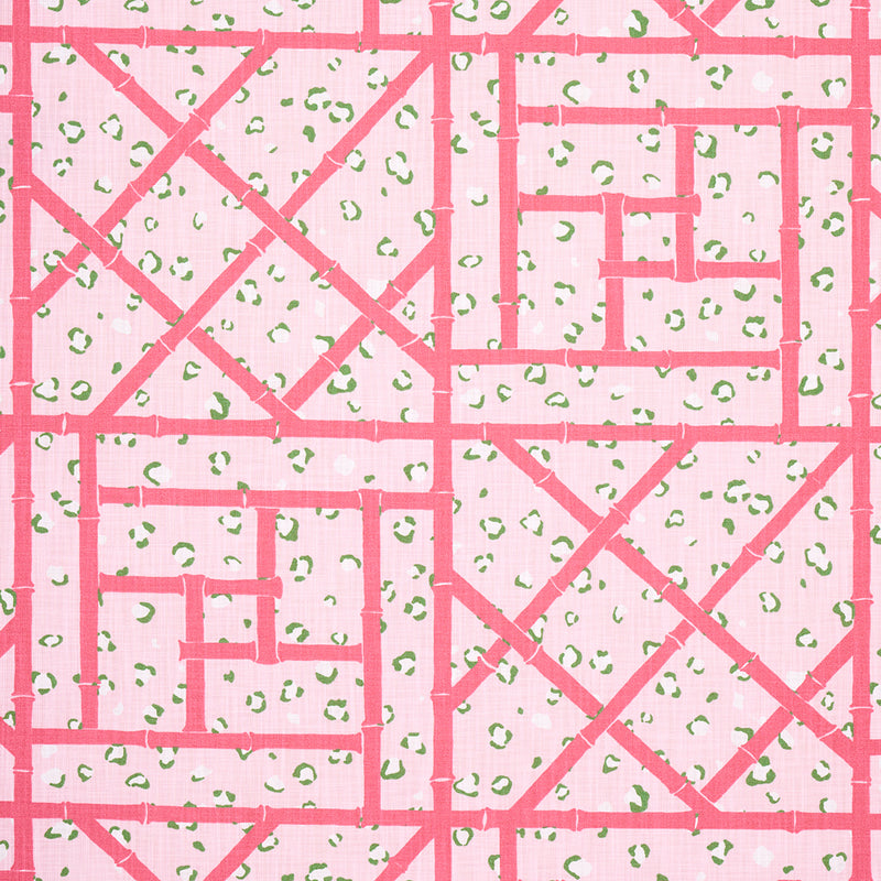 Schumacher FANCY BEAST INDOOR/OUTDOOR PALM BEACH PINK Fabric | Atlanta Fabrics