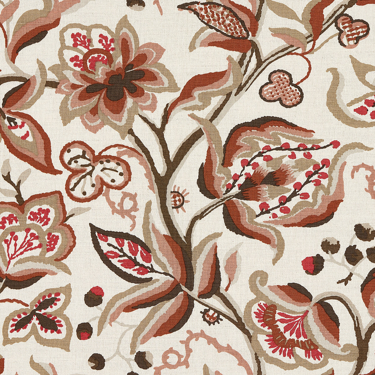 ALEXANDRA VINE LINEN NATURAL & SPICE