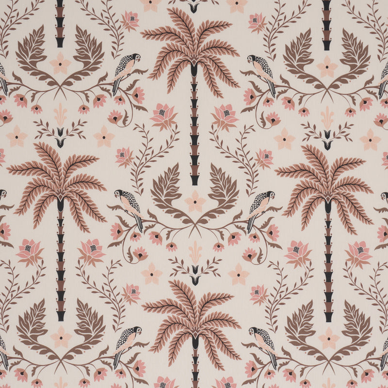 Schumacher Island Palm Indoor/outdoor Peach & Brown  | Atlanta Fabrics