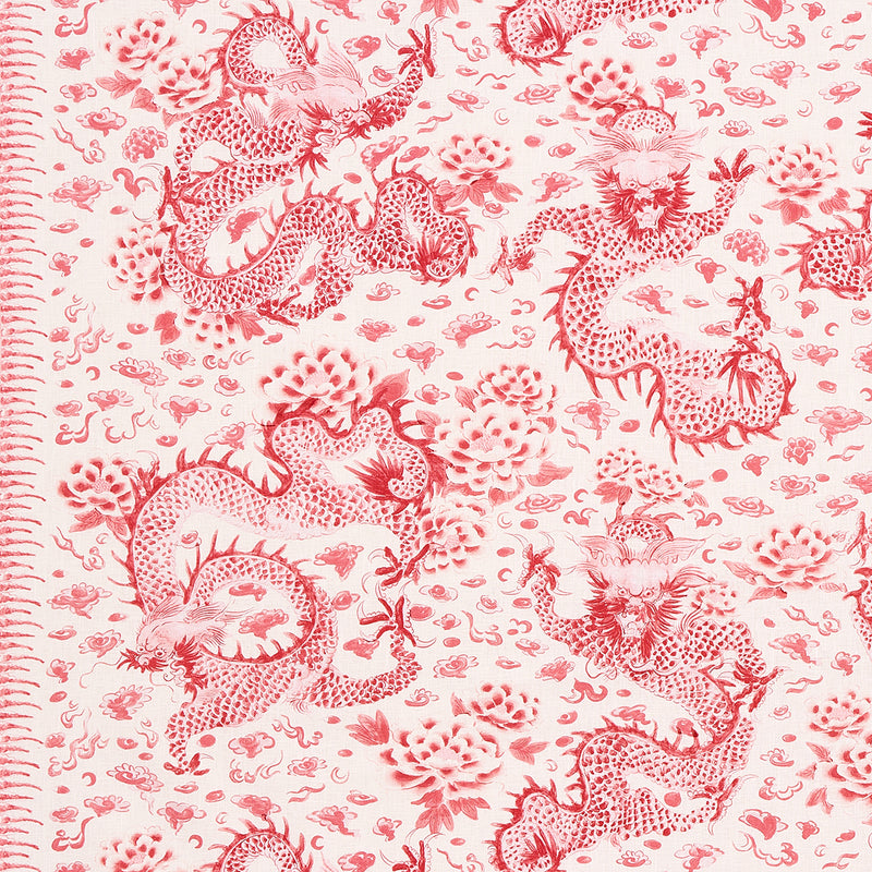 Schumacher EMPRESS DRAGON ROSE  | Atlanta Fabrics
