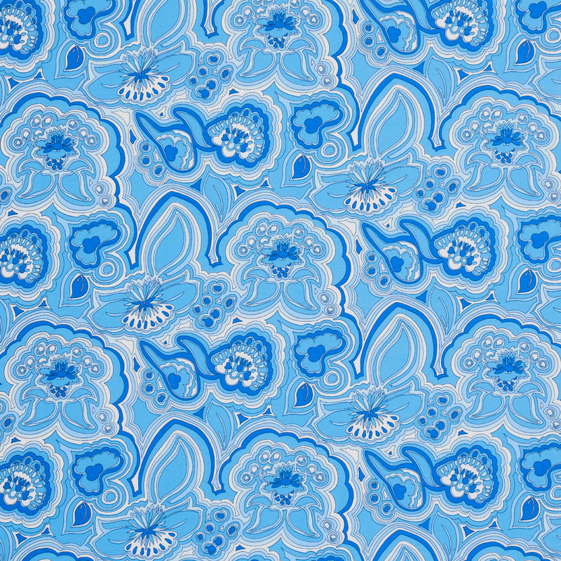 Schumacher MORNING SUNRISE INDOOR/OUTDOOR HORIZON BLUE  | Atlanta Fabrics