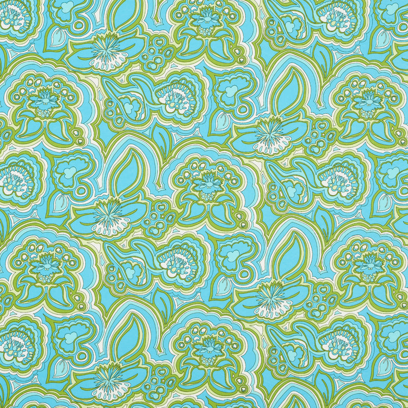 Schumacher MORNING SUNRISE INDOOR/OUTDOOR FERN Fabric | Atlanta Fabrics