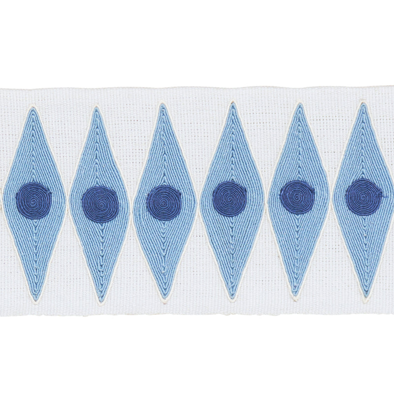 Schumacher BACKGAMMON TAPE SKY Trim | Atlanta Fabrics