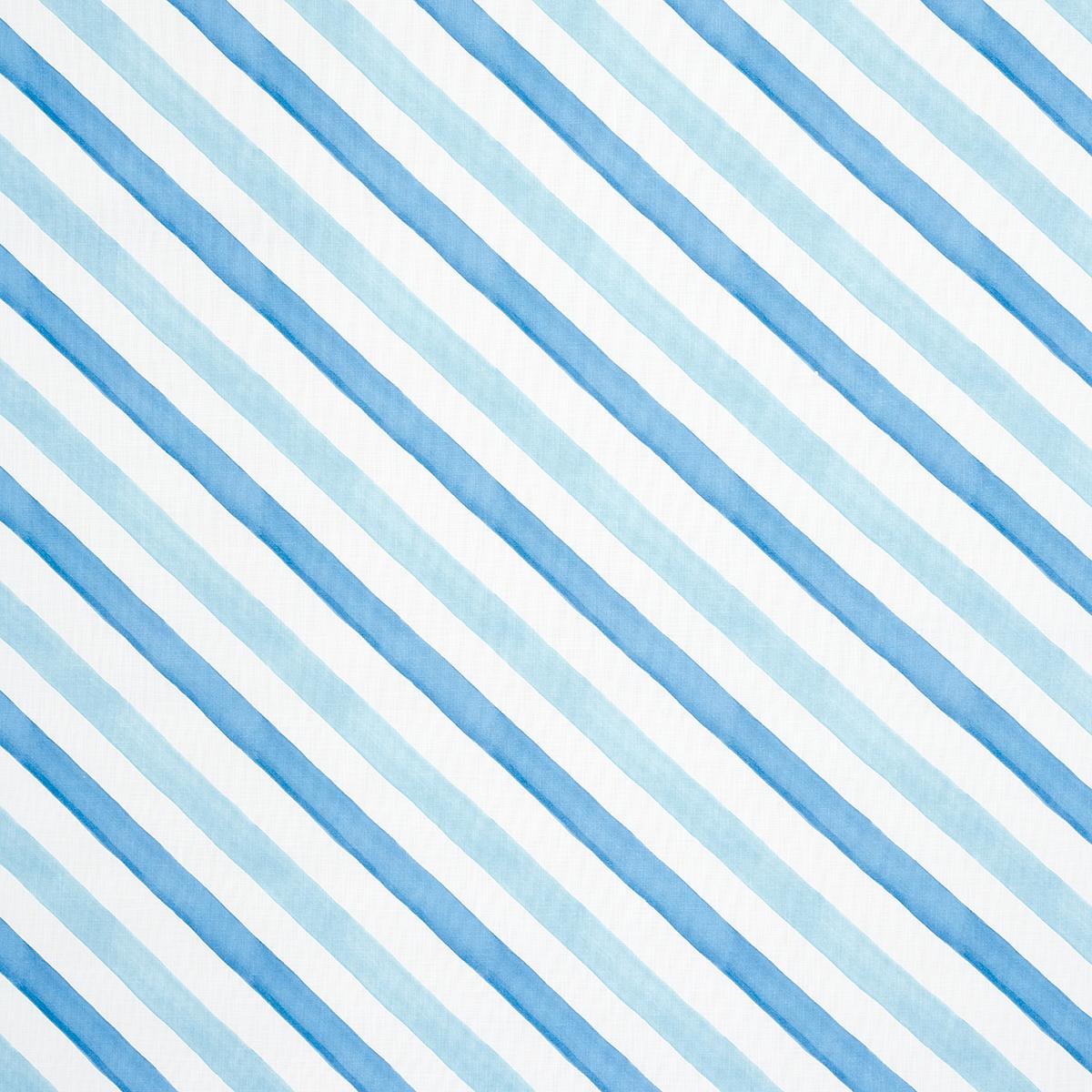 Schumacher SEASIDE STRIPE INDOOR/OUTDOOR OCEAN Fabric | Atlanta Fabrics