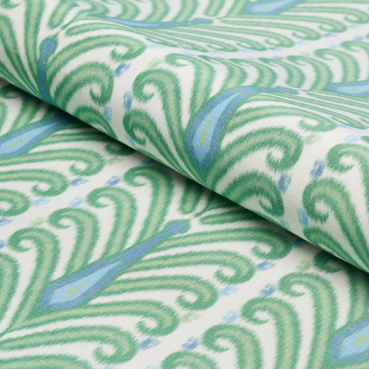 SCHUMACHER AUGUSTINE IKAT LEAF FABRIC | Atlanta Fabrics