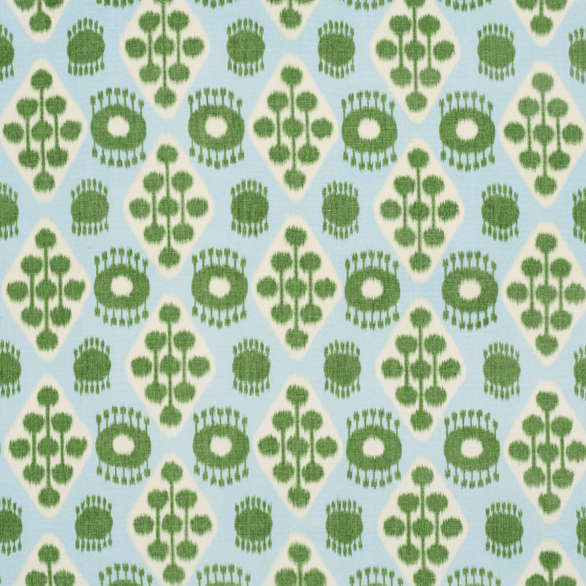 HAMILTON IKAT BLUE AND LEAF