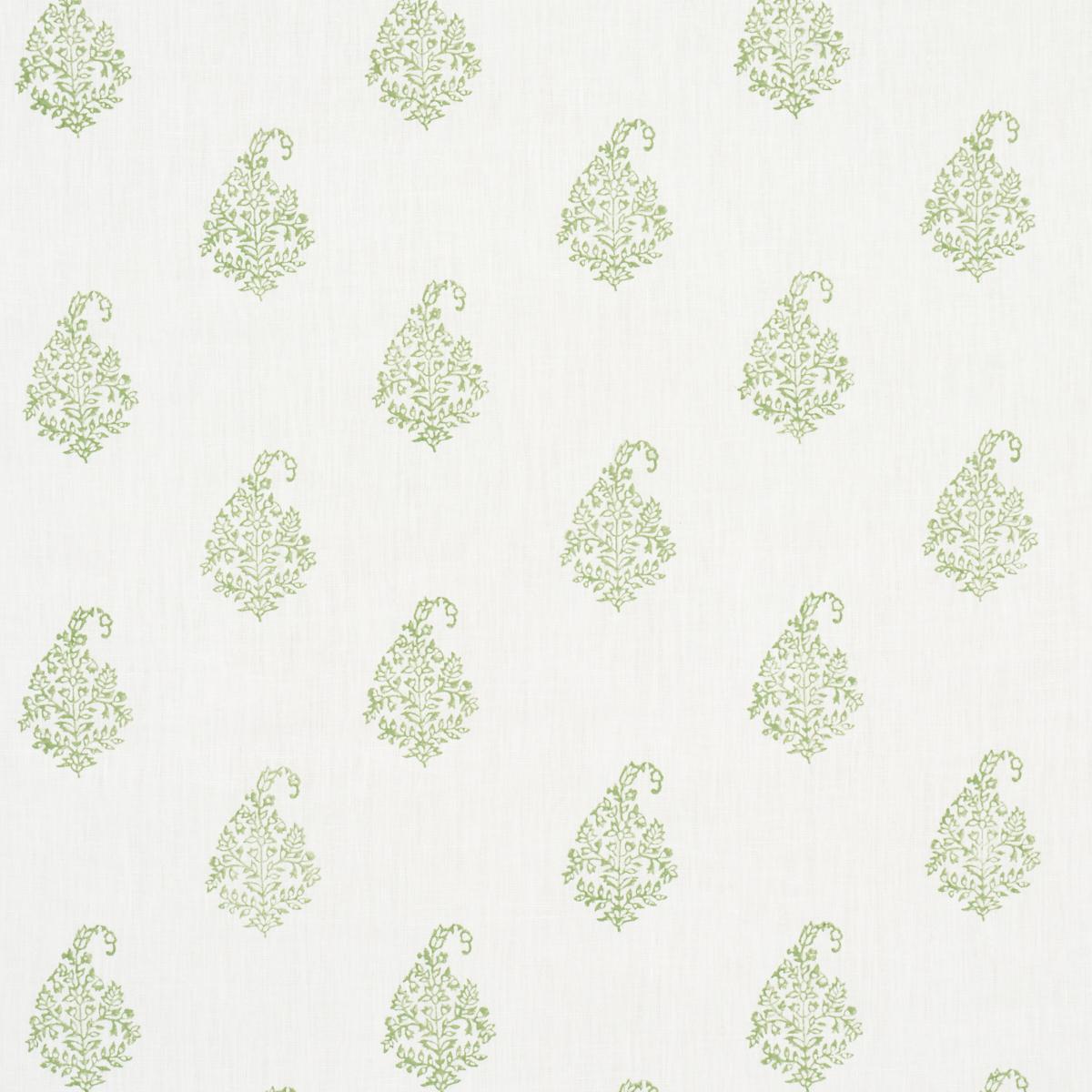 SCHUMACHER KERALA PAISLEY LEAF FABRIC | Atlanta Fabrics
