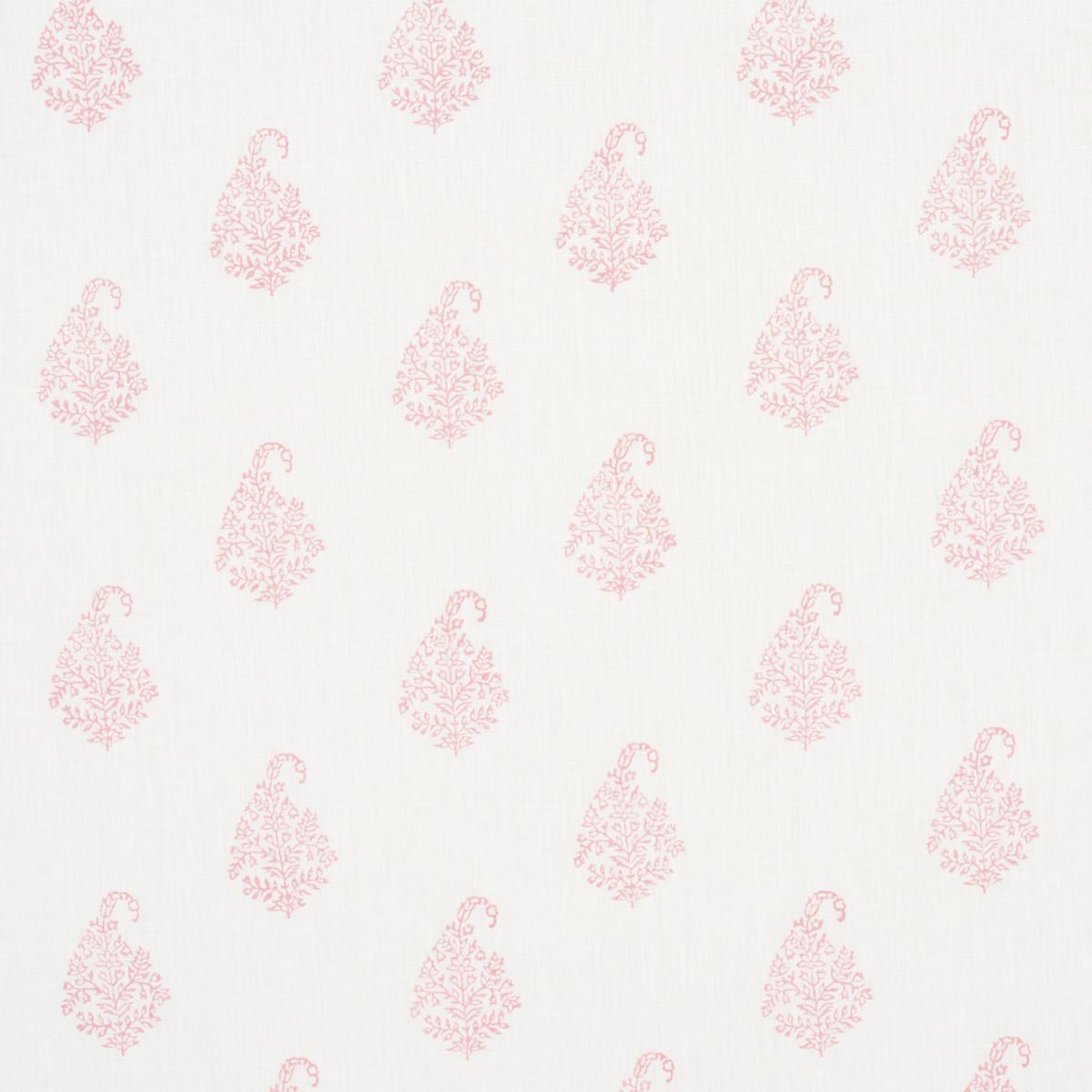 SCHUMACHER KERALA PAISLEY BLUSH FABRIC | Atlanta Fabrics