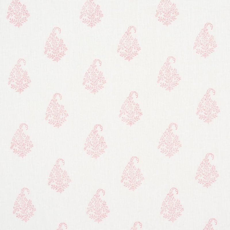 SCHUMACHER KERALA PAISLEY BLUSH FABRIC | Atlanta Fabrics