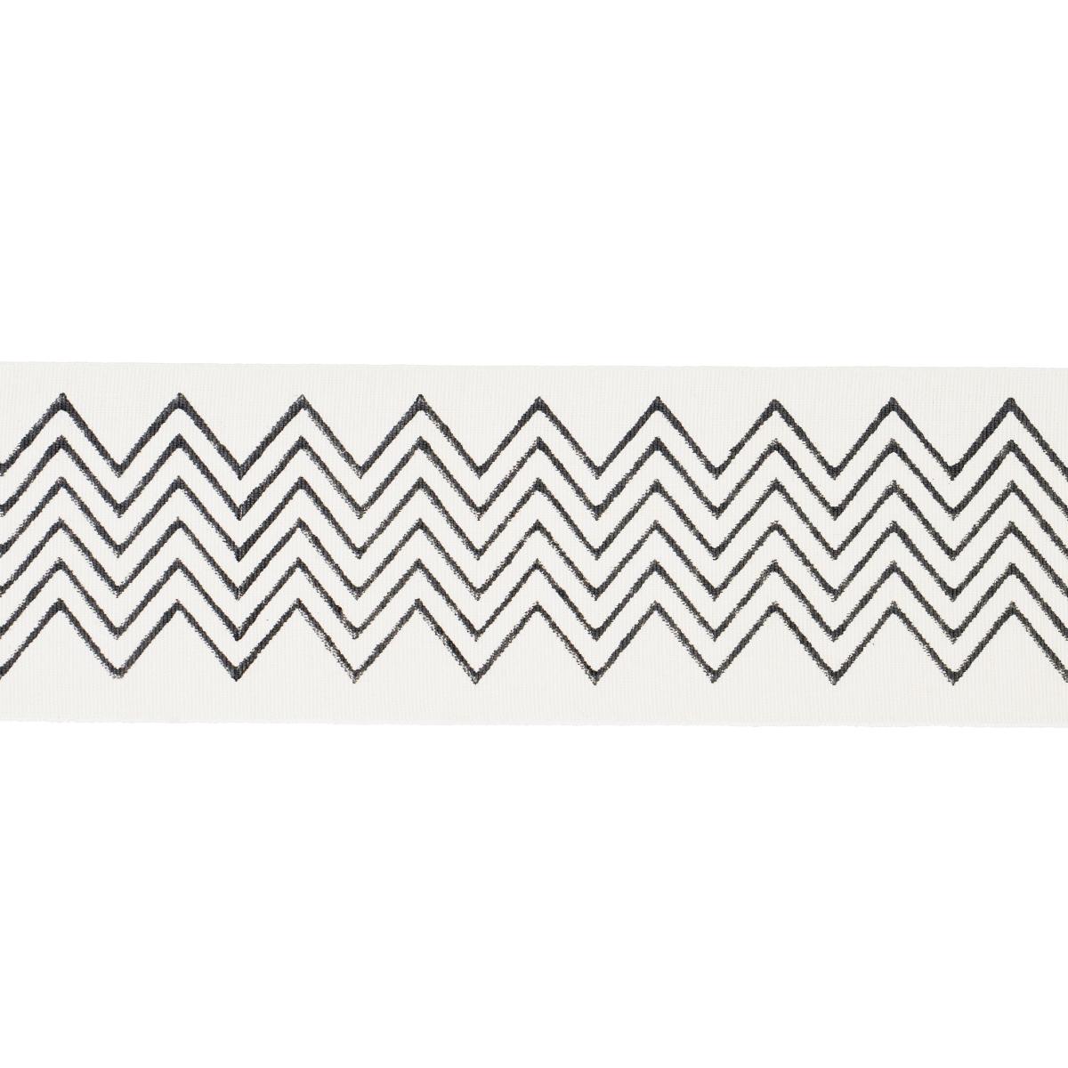 LEORA HAND BLOCKED TAPE NARROW CHARCOAL