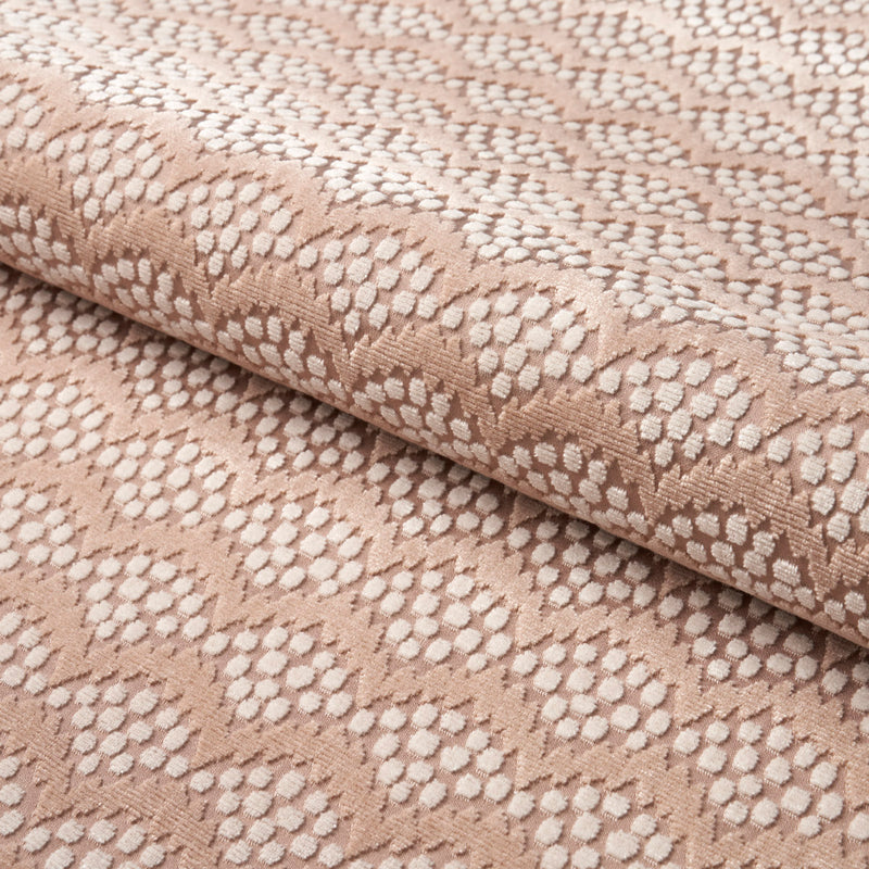 Schumacher POLLEN CUT VELVET SOFT CLAY Fabric | Atlanta Fabrics