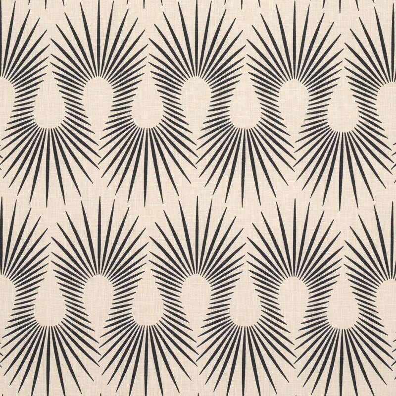 Schumacher HEDGEHOG PUTTY  BLACK  | Atlanta Fabrics