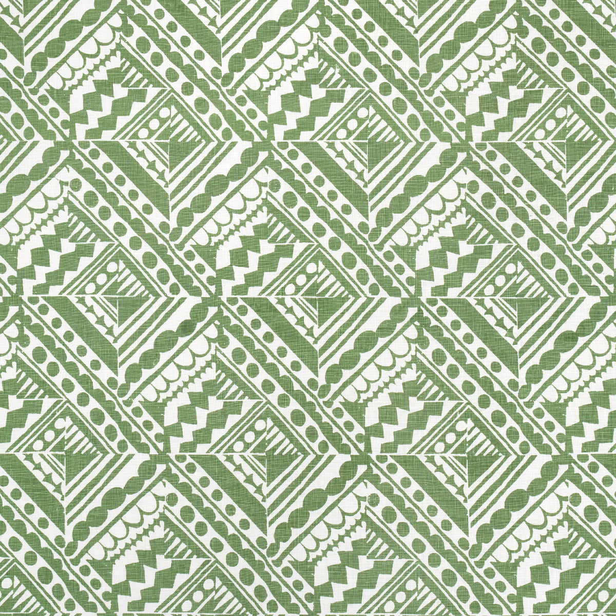 Schumacher TOPSY TURVY GREEN Fabric | Atlanta Fabrics