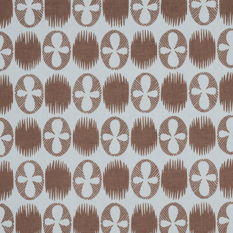 Schumacher LUNARIA BROWN ON SKY  | Atlanta Fabrics