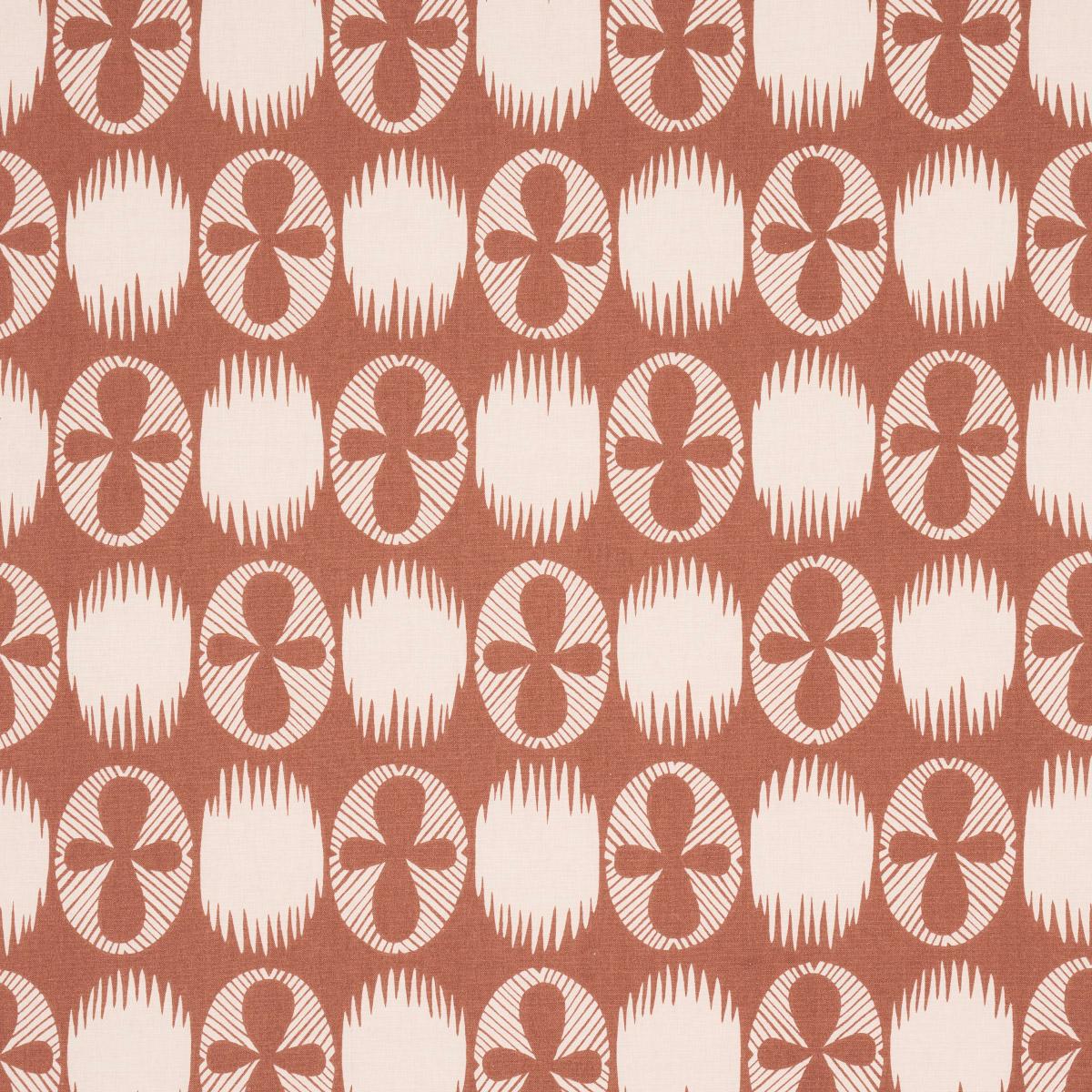 Schumacher LUNARIA BLUSH ON TERRACOTTA Fabric | Atlanta Fabrics