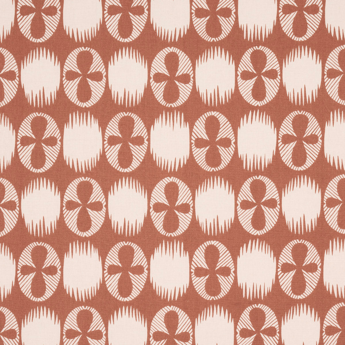 Schumacher LUNARIA BLUSH ON TERRACOTTA Fabric | Atlanta Fabrics