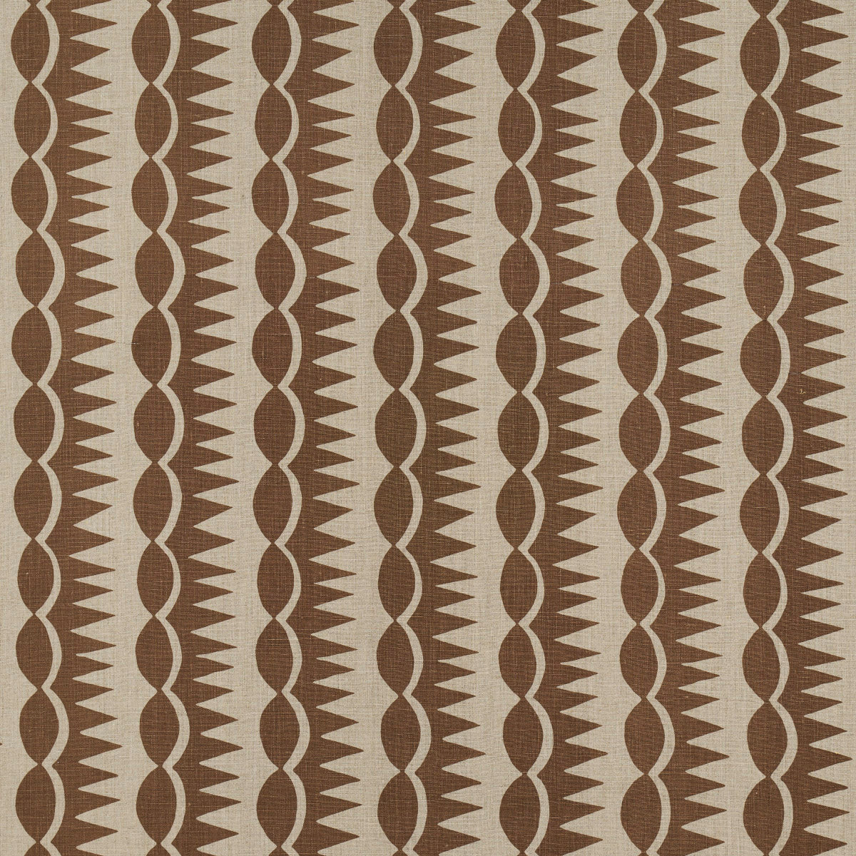 DAGGER STRIPE BROWN ON NATURAL