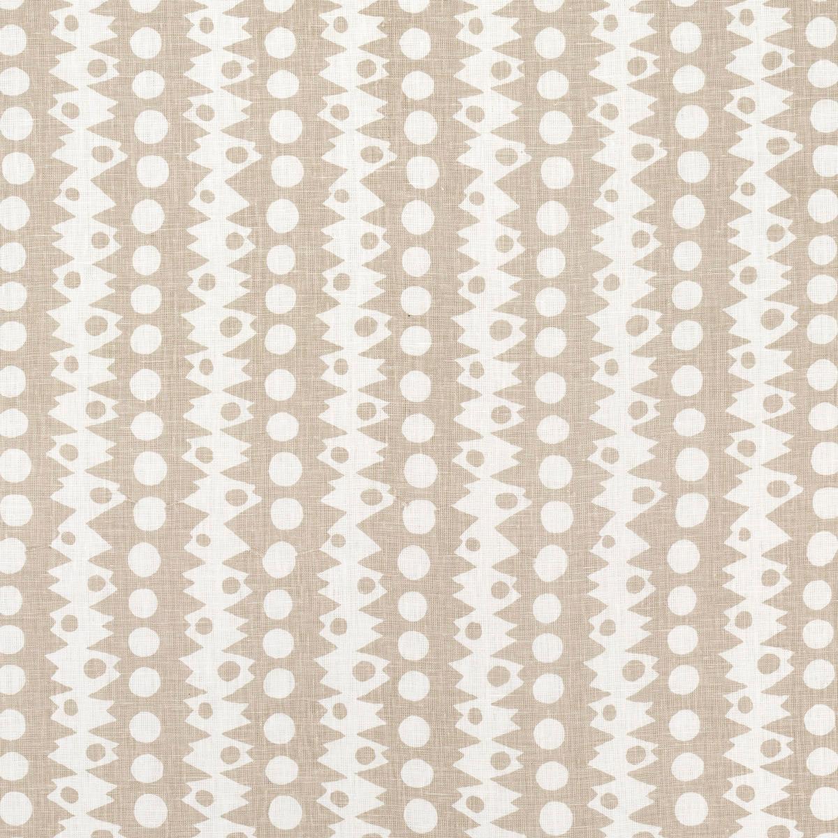 SCHUMACHER TRICKLEDOWN NATURAL FABRIC | Atlanta Fabrics