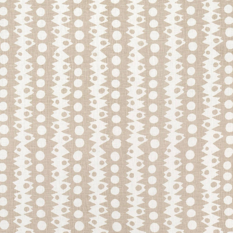 SCHUMACHER TRICKLEDOWN NATURAL FABRIC | Atlanta Fabrics