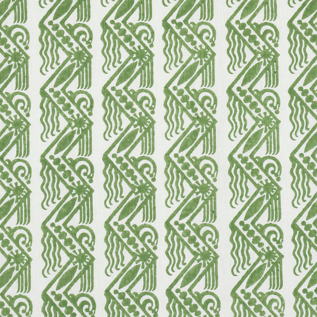 VENETIAN ZIG ZAG BLOCK PRINT GREEN
