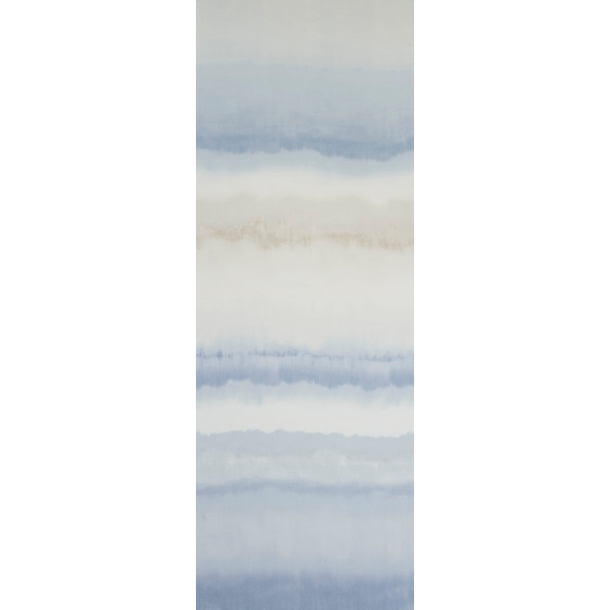 Schumacher ORISSA PANEL BLUE & NATURAL  | Atlanta Fabrics