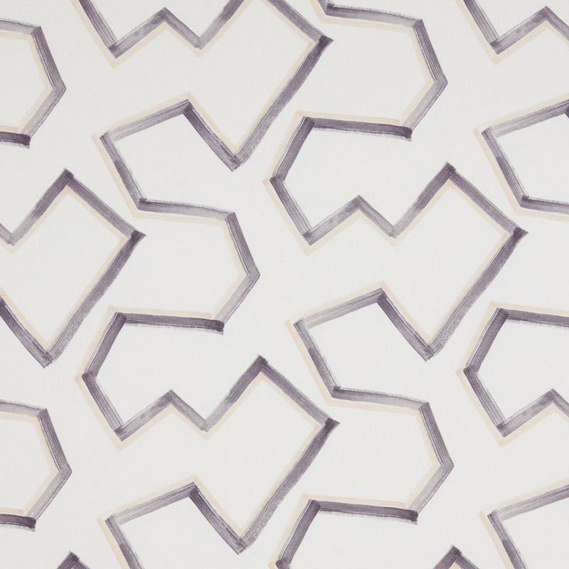 Schumacher ENZO PRINT GRAPHITE  | Atlanta Fabrics