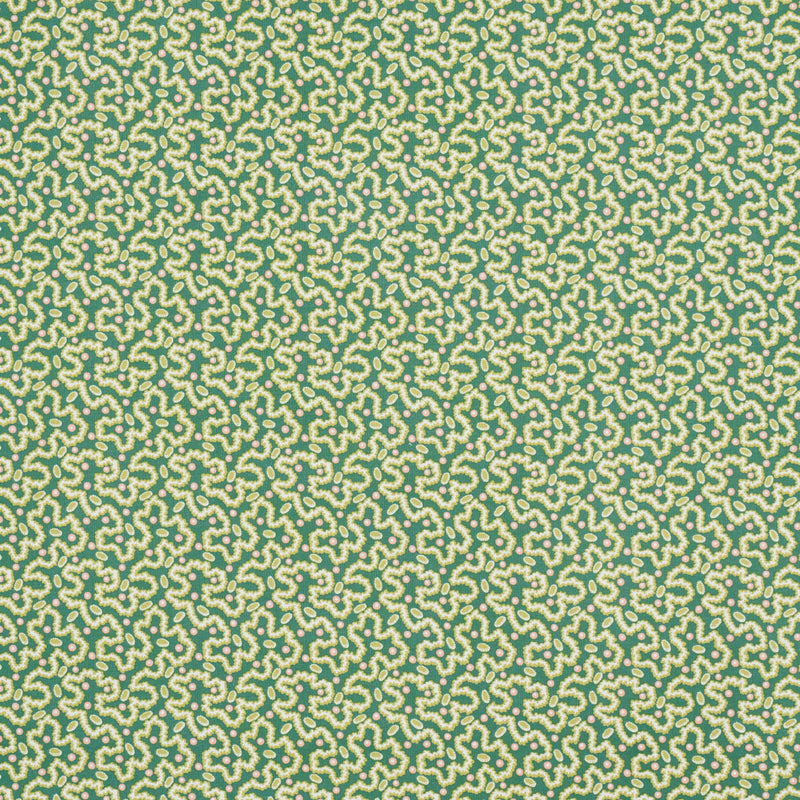 Schumacher LEONIE VERMICELLI LEAF Fabric | Atlanta Fabrics