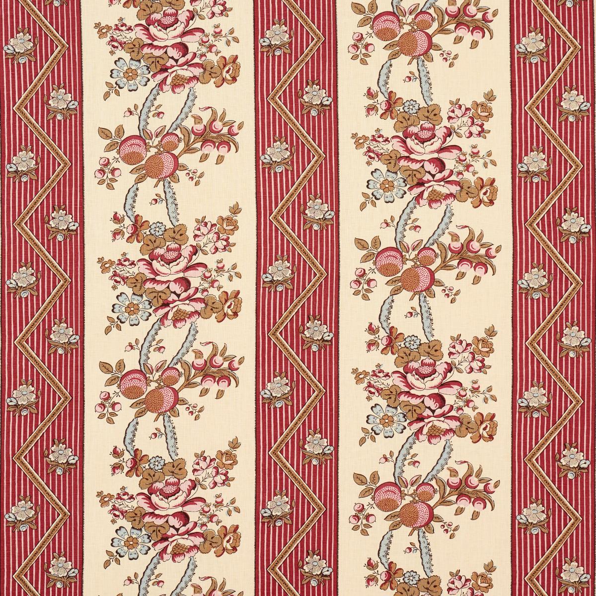 SYLVAIN FLORAL STRIPE ROUGE