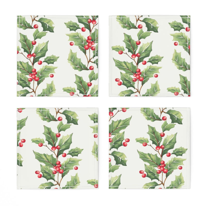 Holly Stripe Cocktail Napkins