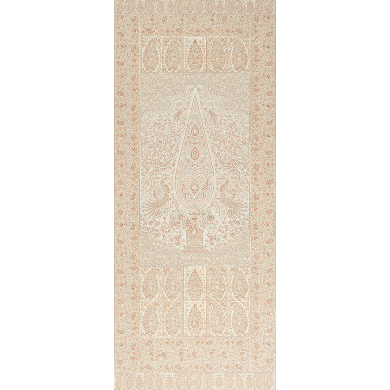 Schumacher COLMERY PAISLEY PANEL PARCHMENT Fabric | Atlanta Fabrics