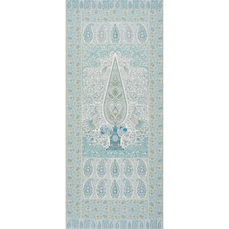 Schumacher COLMERY PAISLEY PANEL PEACOCK Fabric | Atlanta Fabrics