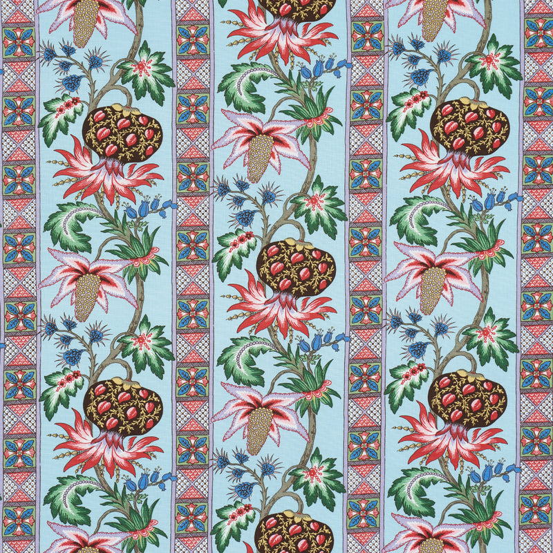 Schumacher BAILEY BOTANICAL AZURE Fabric | Atlanta Fabrics