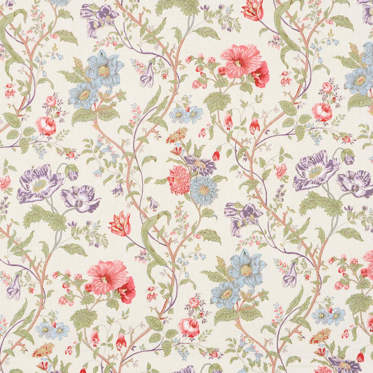 SCHUMACHER GISELLE FLORAL IVORY FABRIC | Atlanta Fabrics