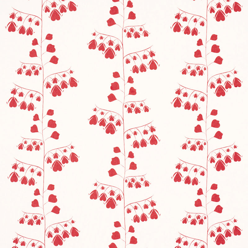 Schumacher BLEEDING HEARTS RED  | Atlanta Fabrics