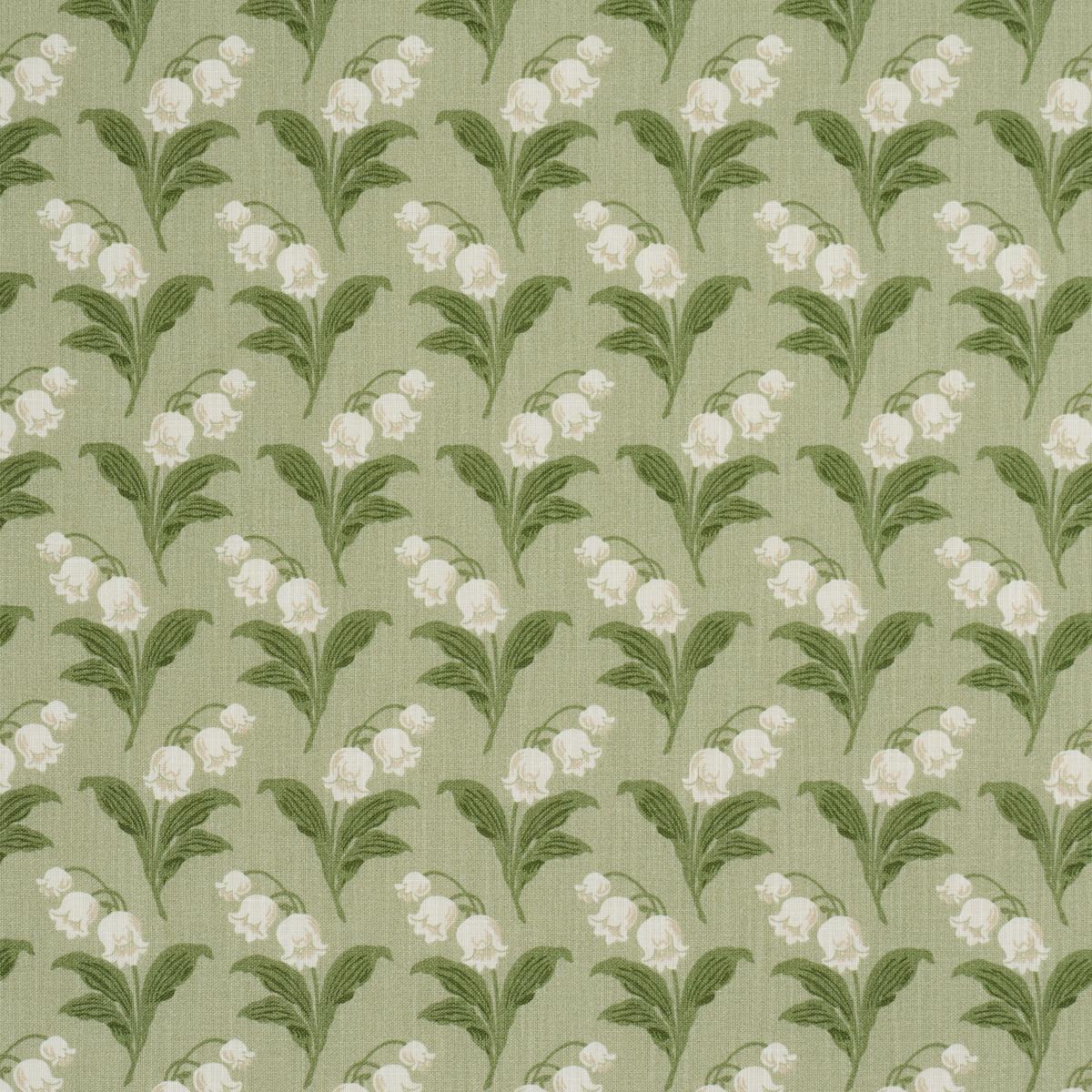 Schumacher LILY OF THE VALLEY INDOOR/OUTDOOR MOSS Fabric | Atlanta Fabrics