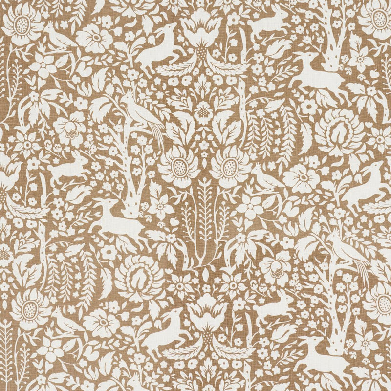 SCHUMACHER DEERFIELD MOCHA FABRIC | Atlanta Fabrics