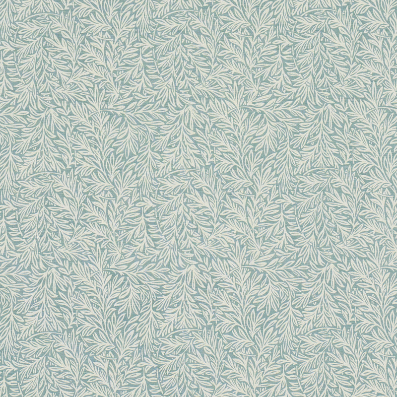 Schumacher WILLOW LEAF AQUA Fabric | Atlanta Fabrics