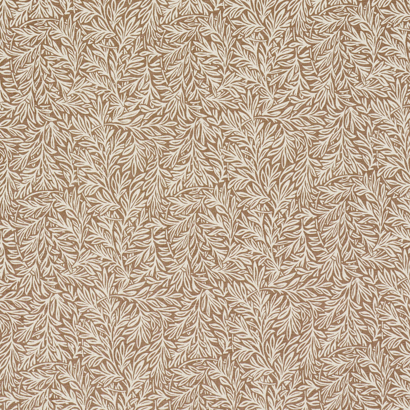 Schumacher WILLOW LEAF MOCHA Fabric | Atlanta Fabrics