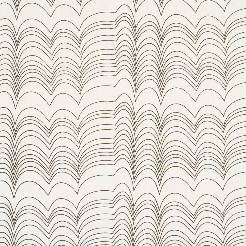 Schumacher RICHTER LINEN PRINT BLACK Fabric | Atlanta Fabrics