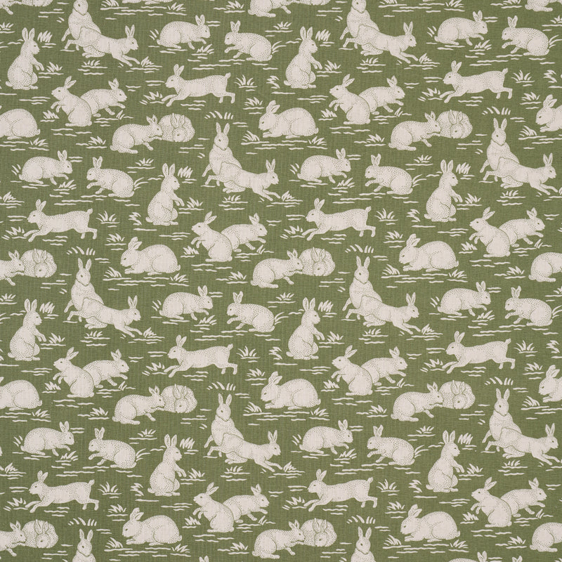 Schumacher COTTONTAILS MOSS  | Atlanta Fabrics