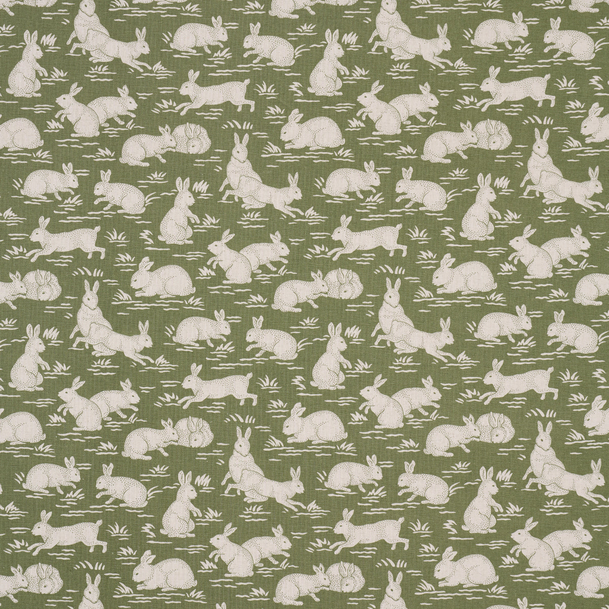 Schumacher COTTONTAILS MOSS Fabric | Atlanta Fabrics