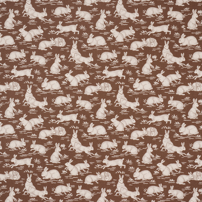 Schumacher COTTONTAILS CHESTNUT  | Atlanta Fabrics
