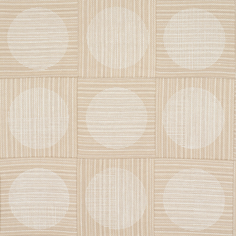 Schumacher UNA HAND BLOCK PRINT SAND Fabric | Atlanta Fabrics