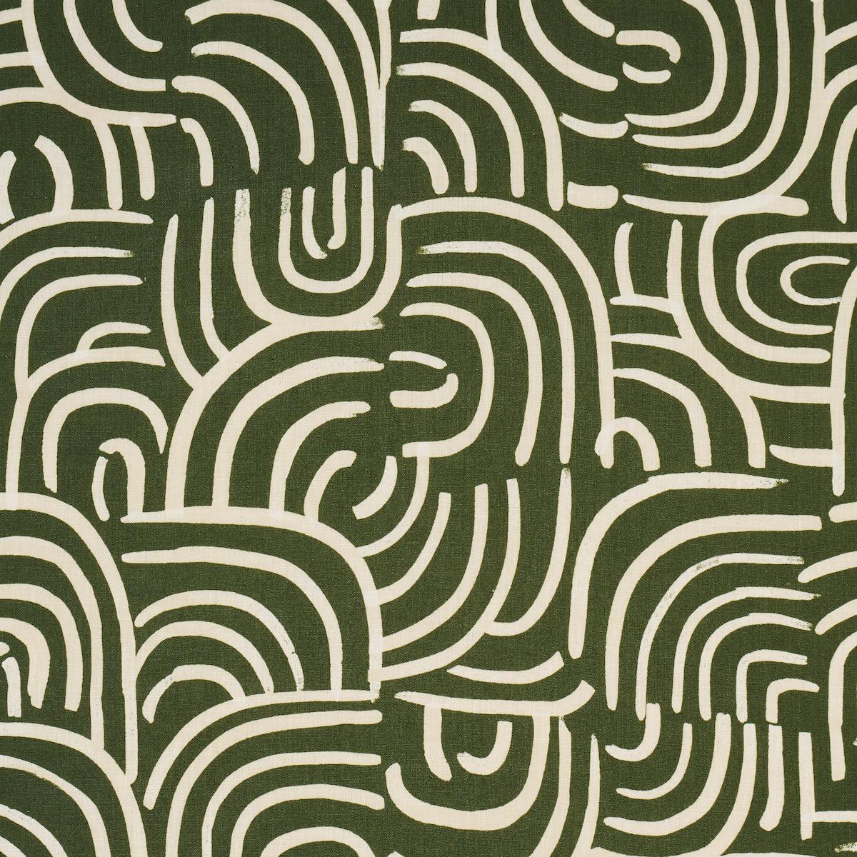 Schumacher NEW BEAT OLIVE Fabric | Atlanta Fabrics