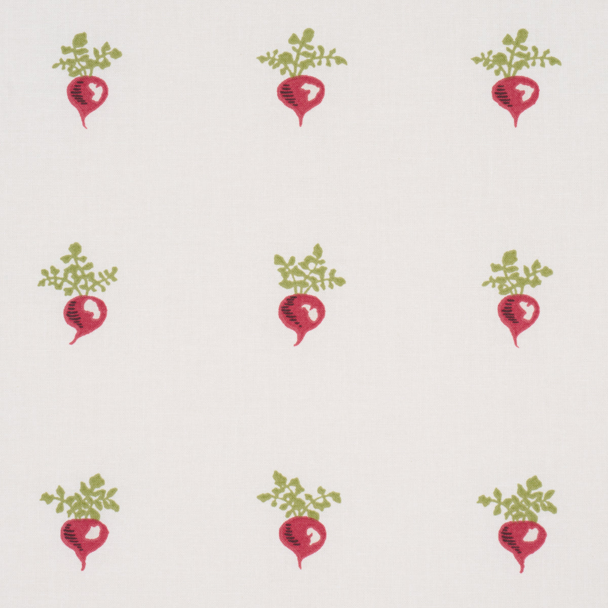 Schumacher MY LITTLE RADISH RED Fabric | Atlanta Fabrics