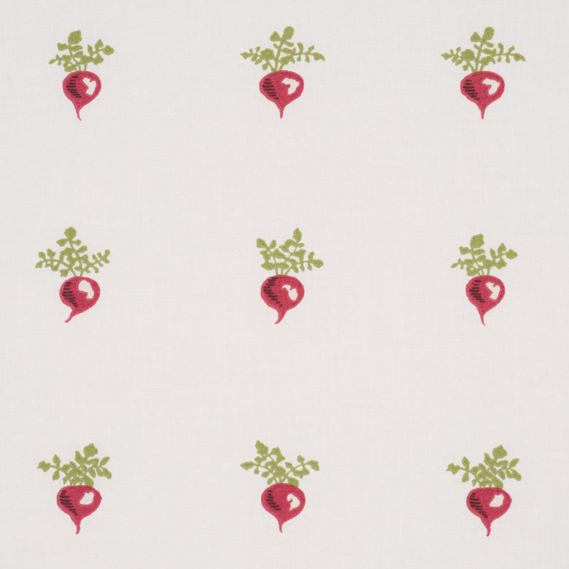 Schumacher MY LITTLE RADISH RED Fabric | Atlanta Fabrics