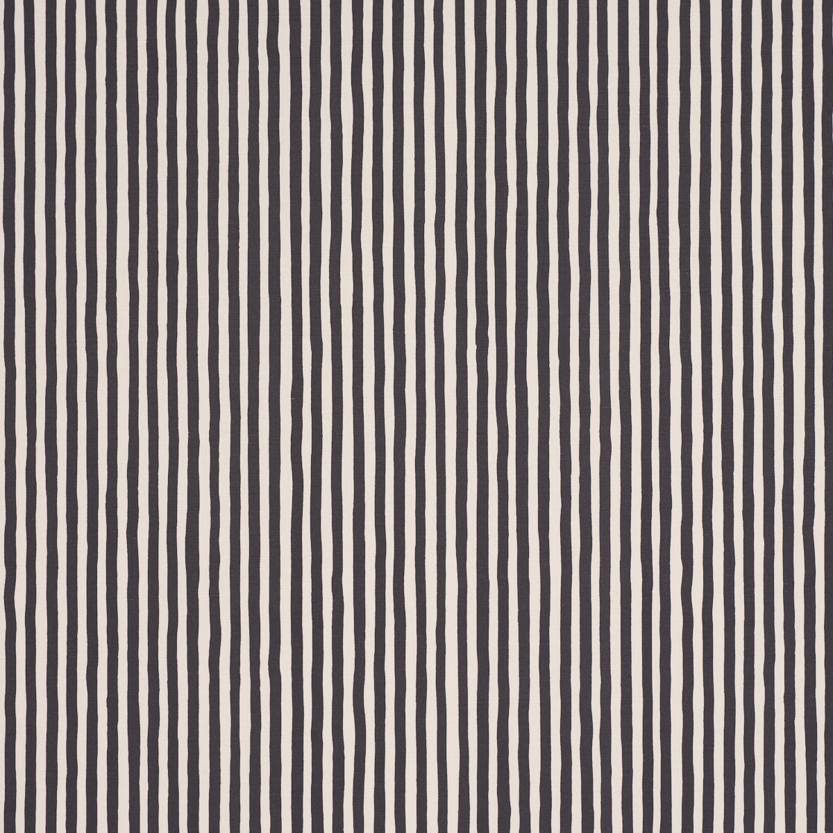 Schumacher CHANEY STRIPE CARBON Fabric | Atlanta Fabrics