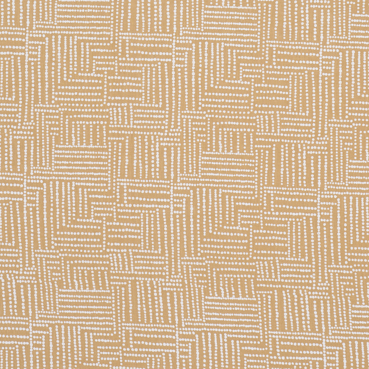 Schumacher COCO HAND SCREEN PRINT SUNBLEACHED OCHRE Fabric | Atlanta Fabrics