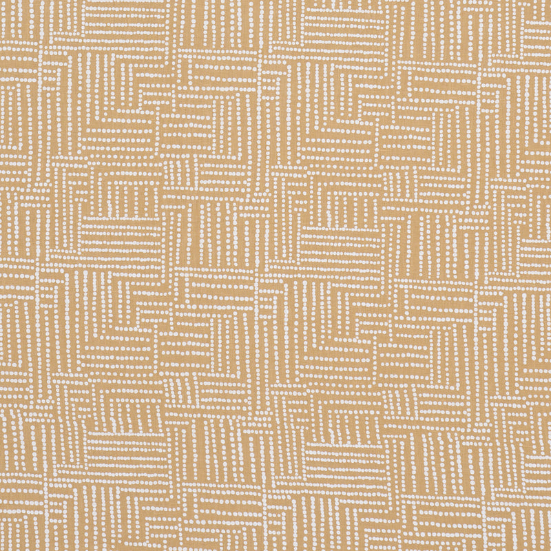 Schumacher COCO HAND SCREEN PRINT SUNBLEACHED OCHRE Fabric | Atlanta Fabrics
