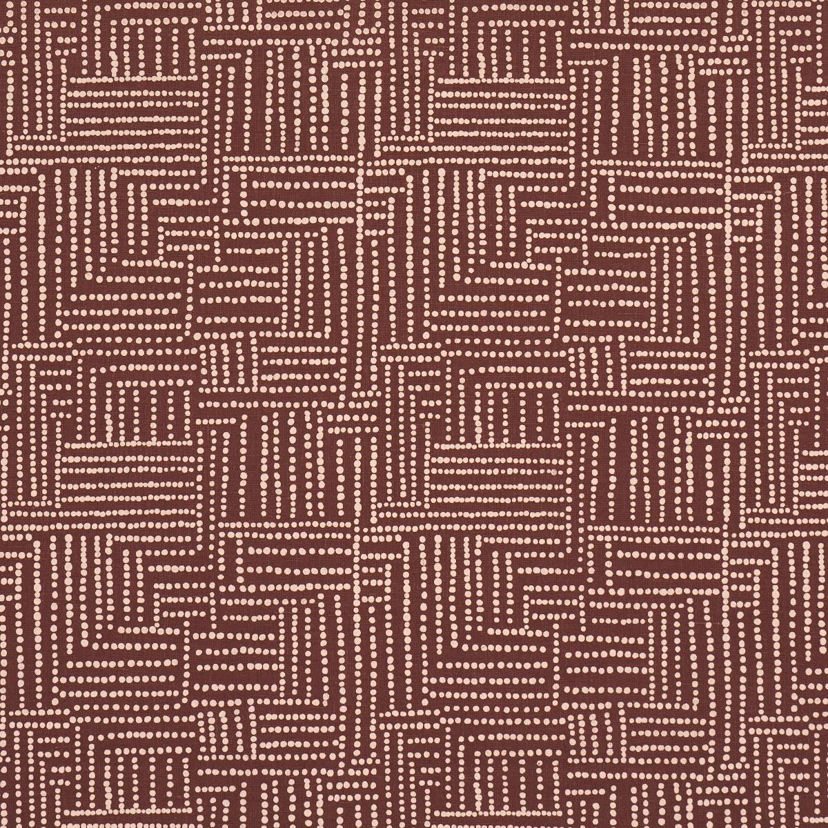 SCHUMACHER COCO HAND SCREEN PRINT COCONUT LATTE FABRIC | Atlanta Fabrics